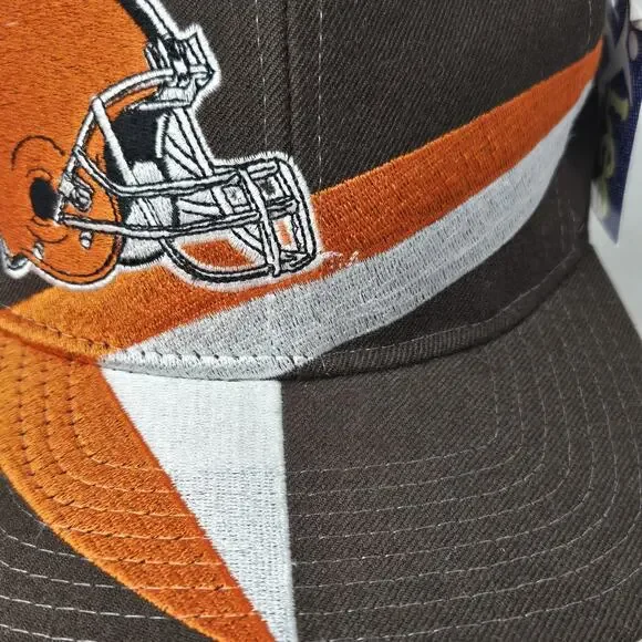 Vintage Cleveland Browns Snapback American Needle Nutmeg Embroidered 90's NWT - Picture 7 of 11